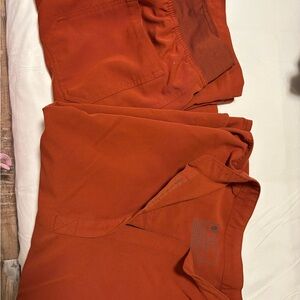 Figs Women's Pants in Rust Orange